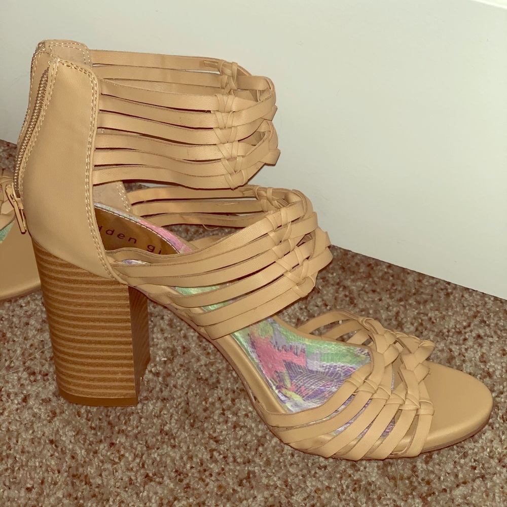 Nude Heeled Sandals